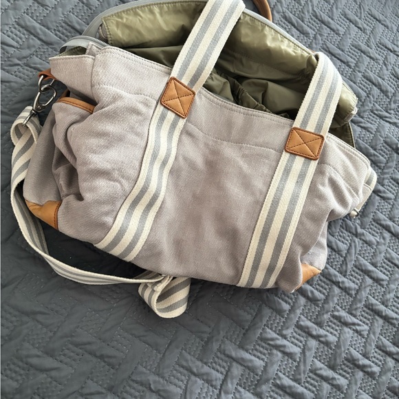 Pottery Barn striped diaper baby bag - Picture 4 of 6